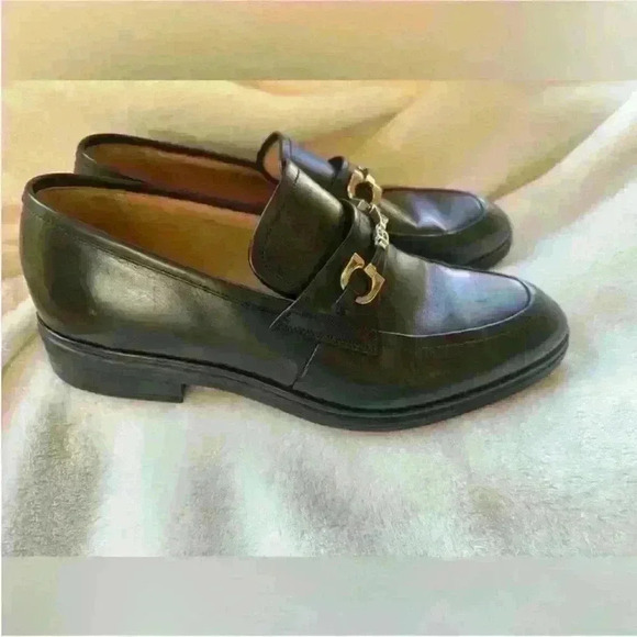 Bally- Men's "Cathio" Black Leather Loafer With Horse Bit Buckle U.S. Size 7.5 D - Picture 5 of 12